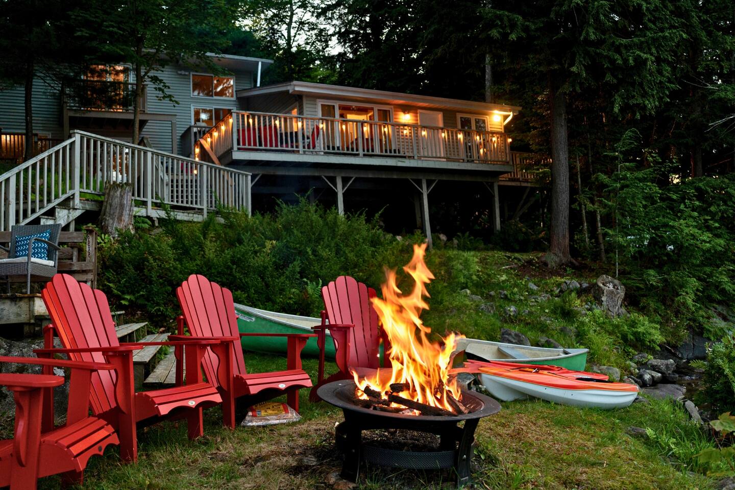 Modern kitchen with stainless steel appliances and white cabinetry